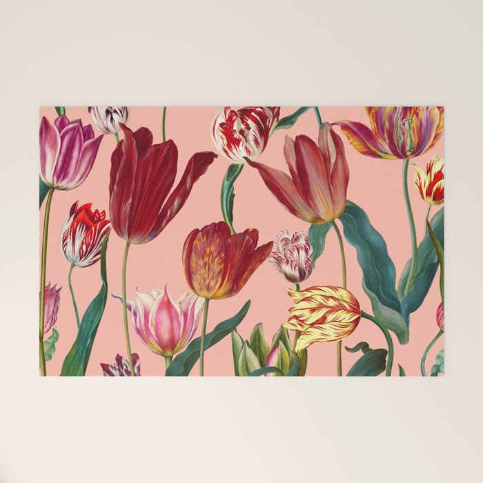 Magic Tulips Pattern VII Welcome Mat Gallery Image 1