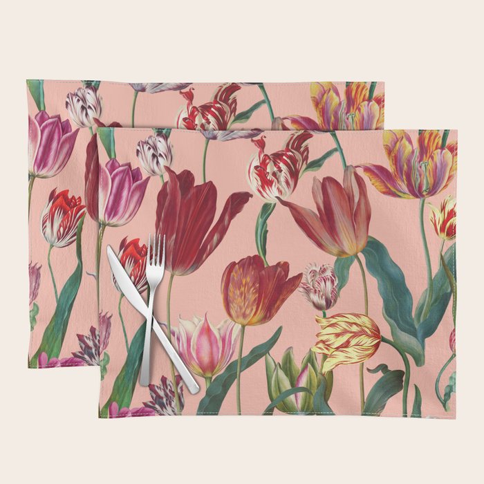 Magic Tulips Pattern VII Placemat Gallery Image 1