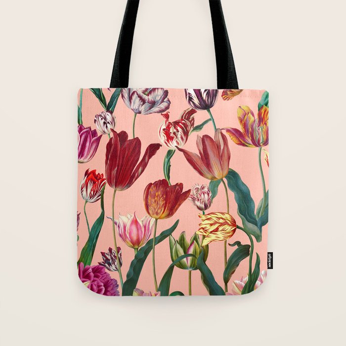 Magic Tulips Pattern VII Tote Bag Gallery Image 1