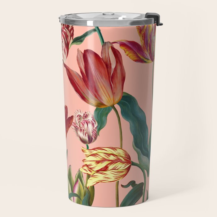 Magic Tulips Pattern VII Travel Mug Gallery Image 2