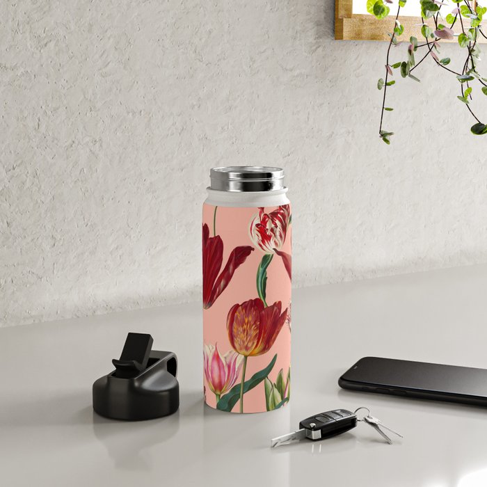 Magic Tulips Pattern VII Water Bottle Gallery Image 4