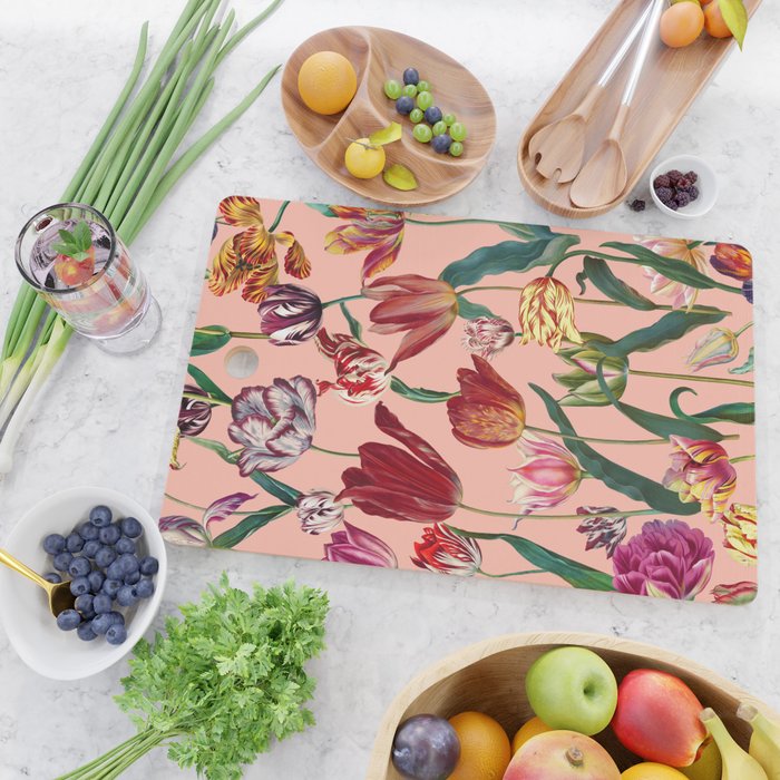 Magic Tulips Pattern VII Cutting Board Gallery Image 2