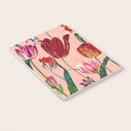 Magic Tulips Pattern VII Notebook Gallery Image 3