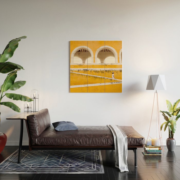 Colonial Mexico, Izamal in Yellow #buyart #society6 #decor Wood Wall Art Gallery Image 2