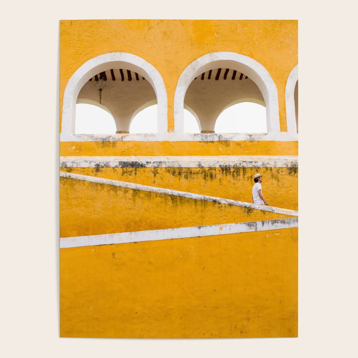 Colonial Mexico, Izamal in Yellow #buyart #society6 #decor Poster Gallery Image 4