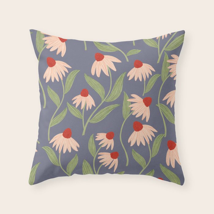 Vase of daisies Collection Throw Pillow Gallery Image 6