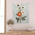 Flower market, Bruges, boho aesthetic Wall Tapestry Gallery Image 2