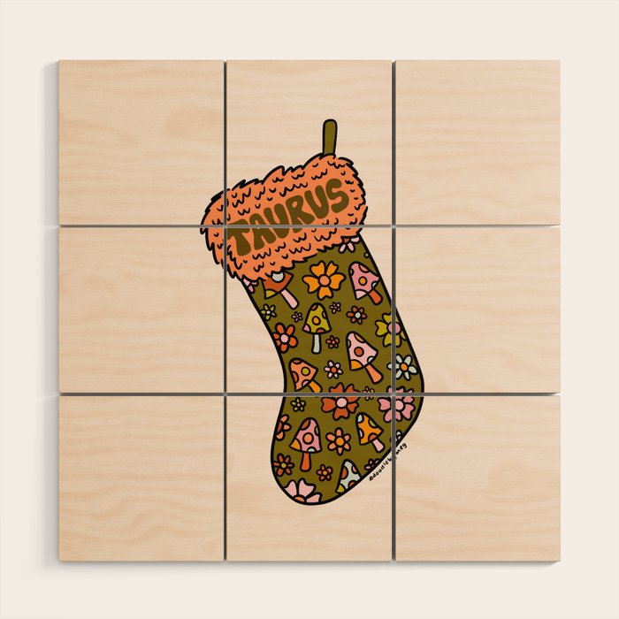 Taurus Stocking Wood Wall Art Gallery Image 1
