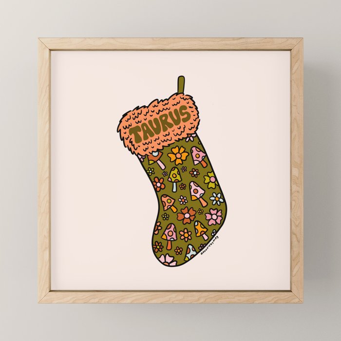Taurus Stocking Mini Art Print Gallery Image 1
