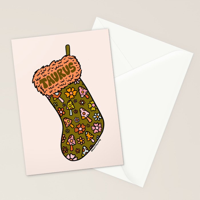 Taurus Stocking Stationery Card Gallery Image 2