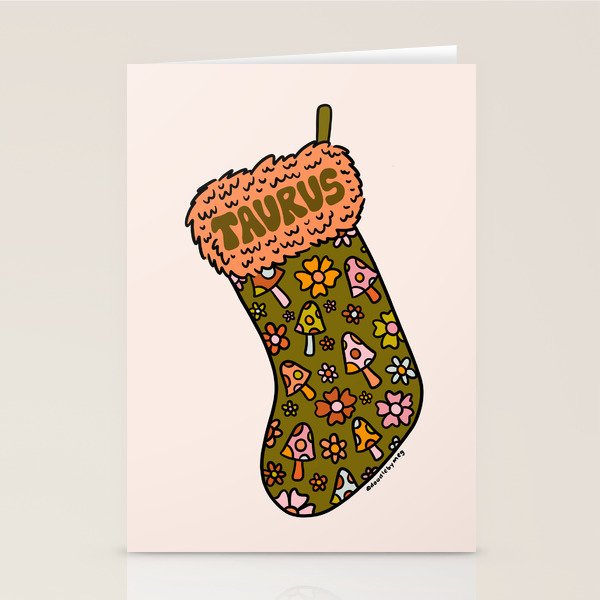 Taurus Stocking Stationery Card Gallery Image 1
