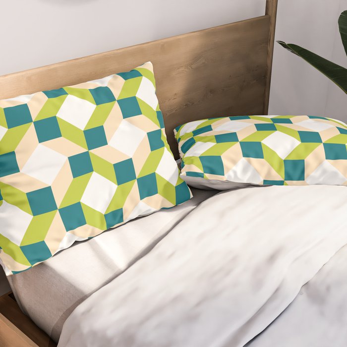 Geometric 02B Pillow Sham Gallery Image 2
