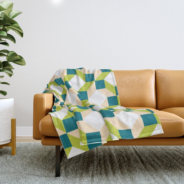 Geometric 02B Throw Blanket Gallery Image 1
