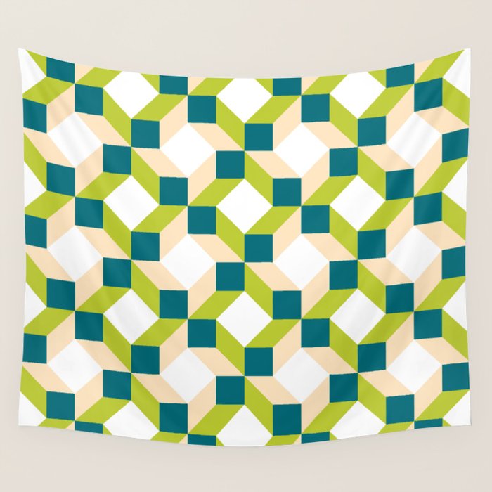 Geometric 02B Wall Tapestry Gallery Image 4