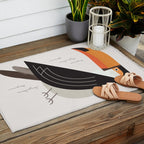 Toucan, Bird of South America Outdoor Rug Gallery Image 2