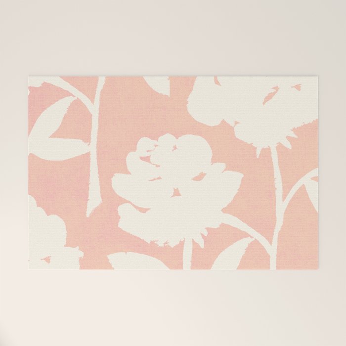 Roses Pattern - Blush Pink Welcome Mat Gallery Image 1