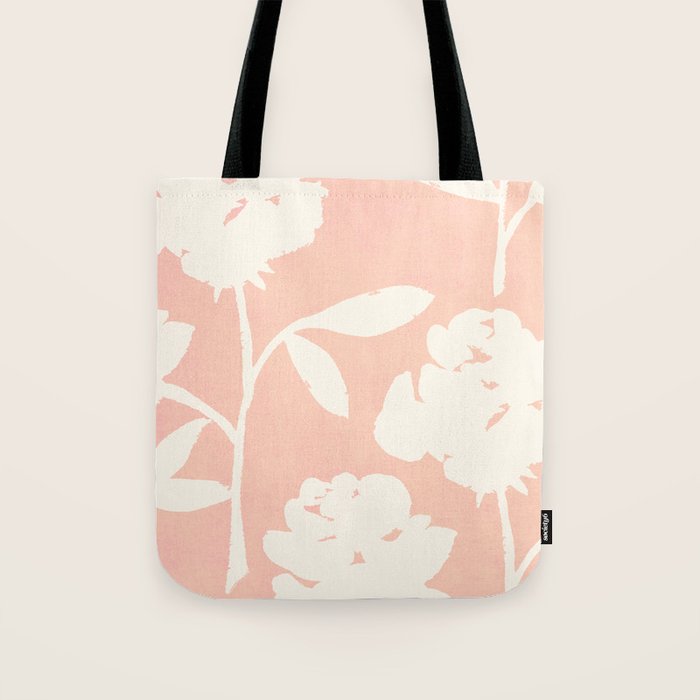Roses Pattern - Blush Pink Tote Bag Gallery Image 1
