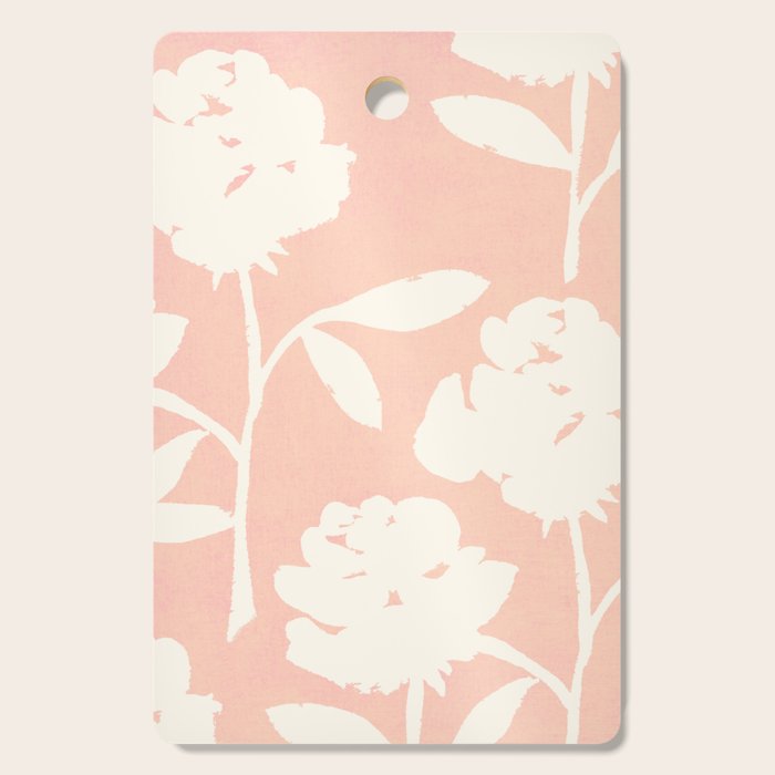 Roses Pattern - Blush Pink Cutting Board Gallery Image 1