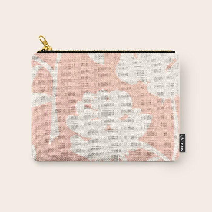 Roses Pattern - Blush Pink Carry All Pouch Gallery Image 1