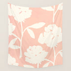 Roses Pattern - Blush Pink Wall Tapestry Gallery Image 4