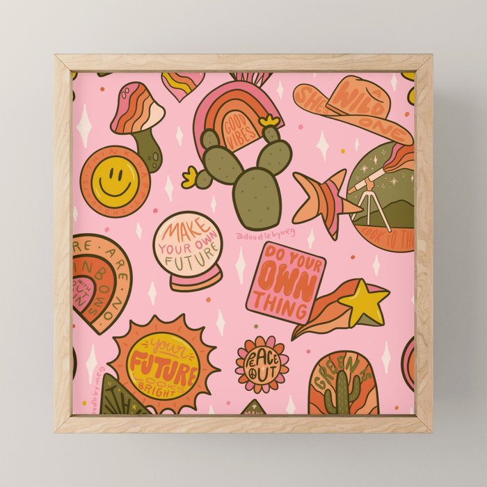 Fall Patch Print Mini Art Print Gallery Image 1