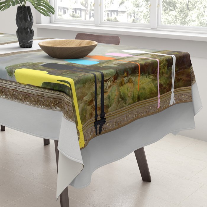 Thrift Store Landscape with a Color Test Tablecloth Gallery Image 3