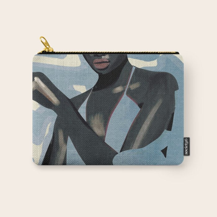 Girl Portrait 26 Carry All Pouch Gallery Image 1