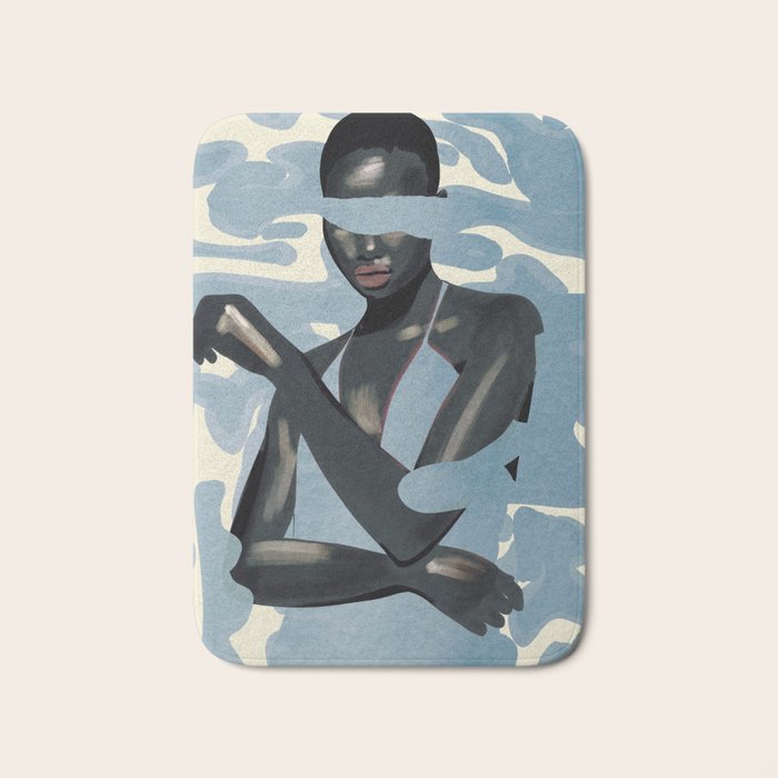 Girl Portrait 26 Bath Mat Gallery Image 1