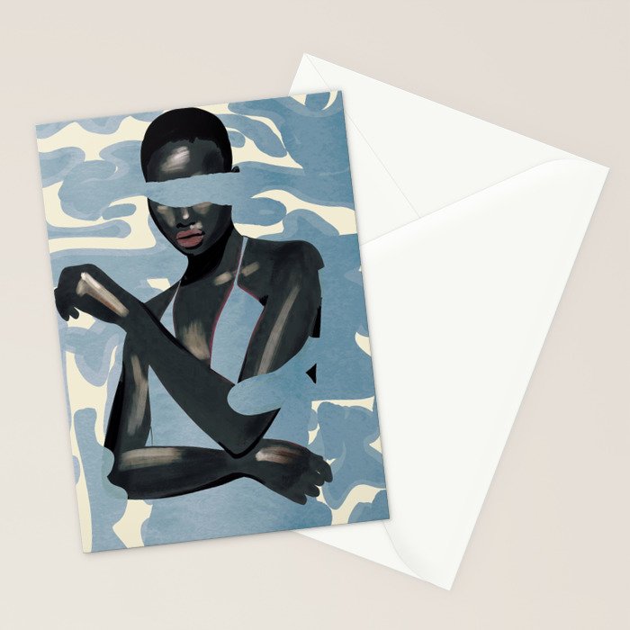 Girl Portrait 26 Stationery Card Gallery Image 2