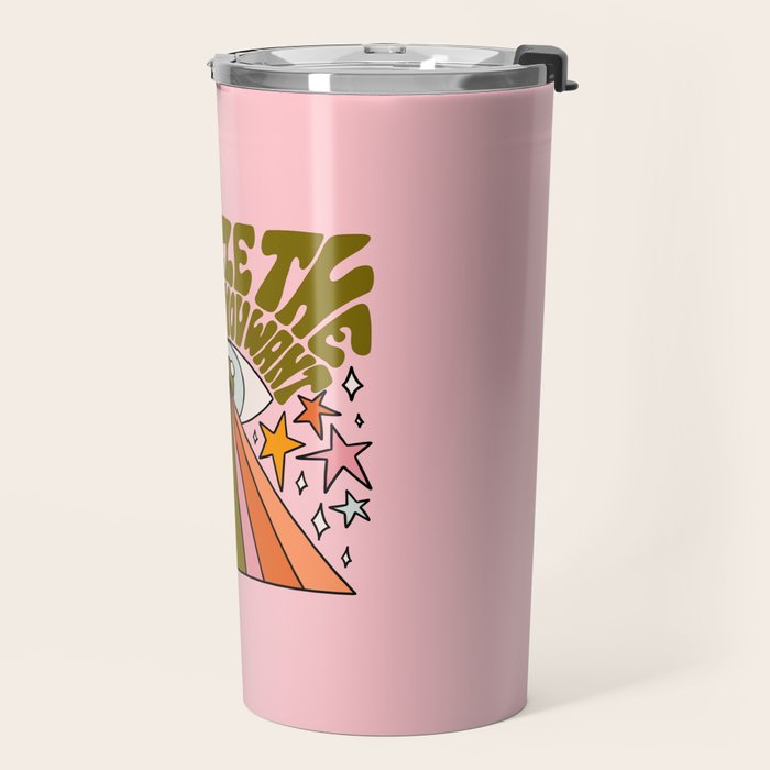 Visualize the Reality You Want Travel Mug Gallery Image 2