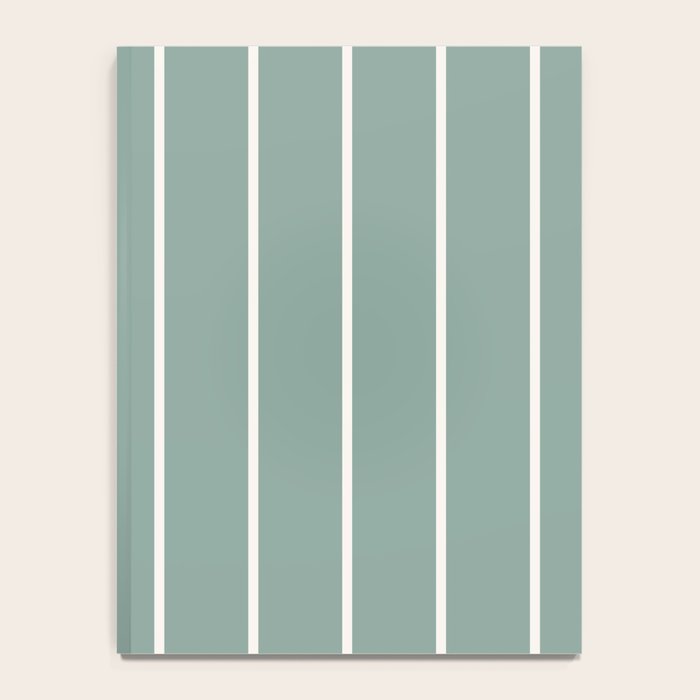 Two Tone Stripes - Sage Notebook Gallery Image 4