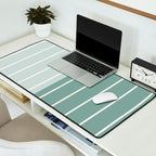 Two Tone Stripes - Sage Desk Mat Gallery Image 2