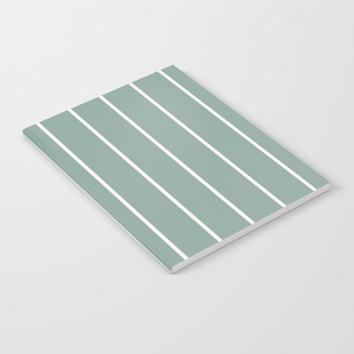 Two Tone Stripes - Sage Notebook Gallery Image 1