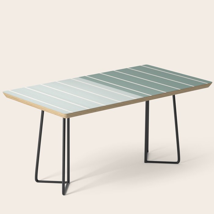 Two Tone Stripes - Sage Coffee Table Gallery Image 1