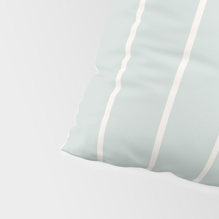 Two Tone Stripes - Sage Pillow Sham Gallery Image 4