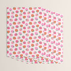 Strawberry Toss on Checks - Pink and Green Wrapping Paper Gallery Image 3