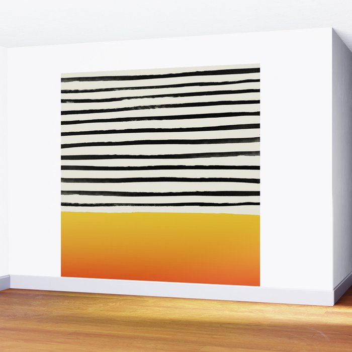 Sunset x Stripes Wall Mural Gallery Image 2