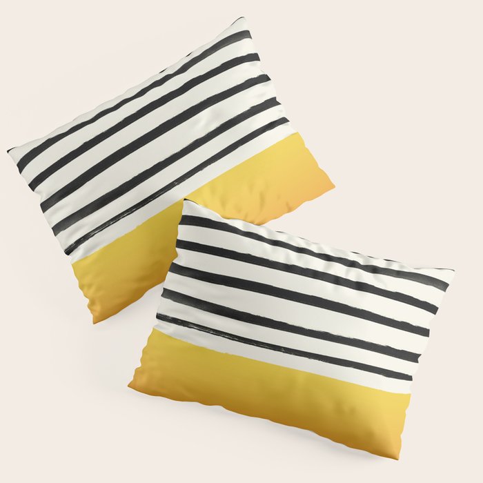 Sunset x Stripes Pillow Sham Gallery Image 1