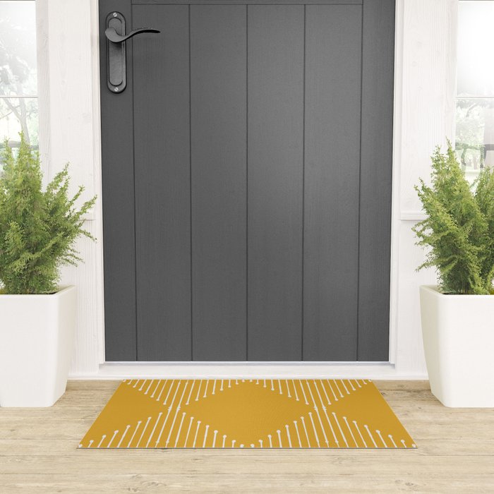 Geo (Yellow) Welcome Mat Gallery Image 3