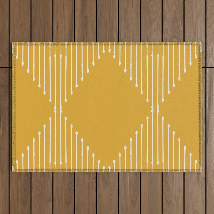 Geo (Yellow) Outdoor Rug Gallery Image 1