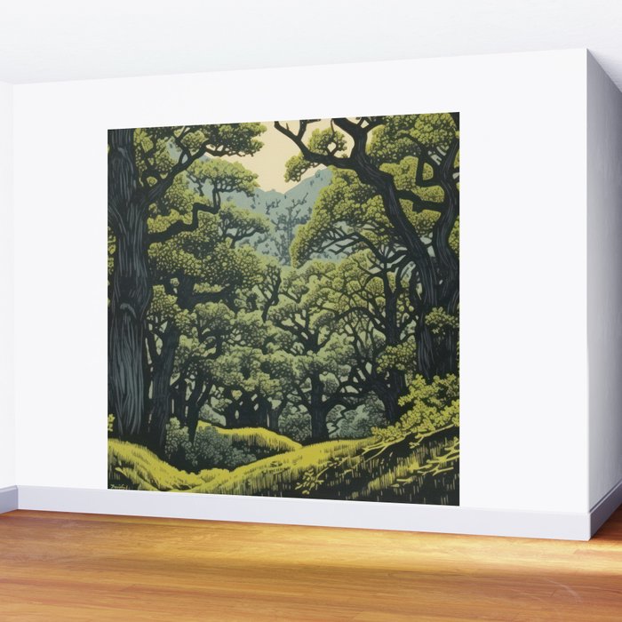 Quiet Panda Forest Wall Mural Gallery Image 2