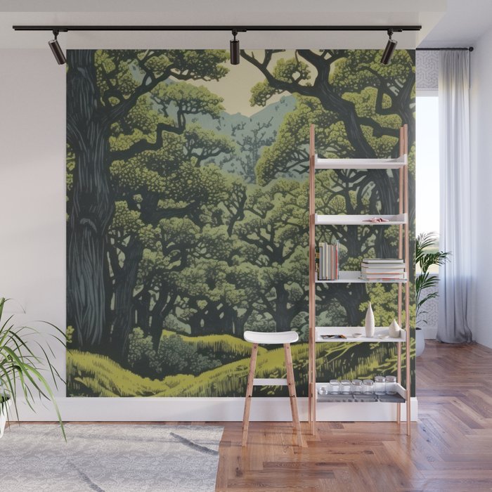 Quiet Panda Forest Wall Mural Gallery Image 1