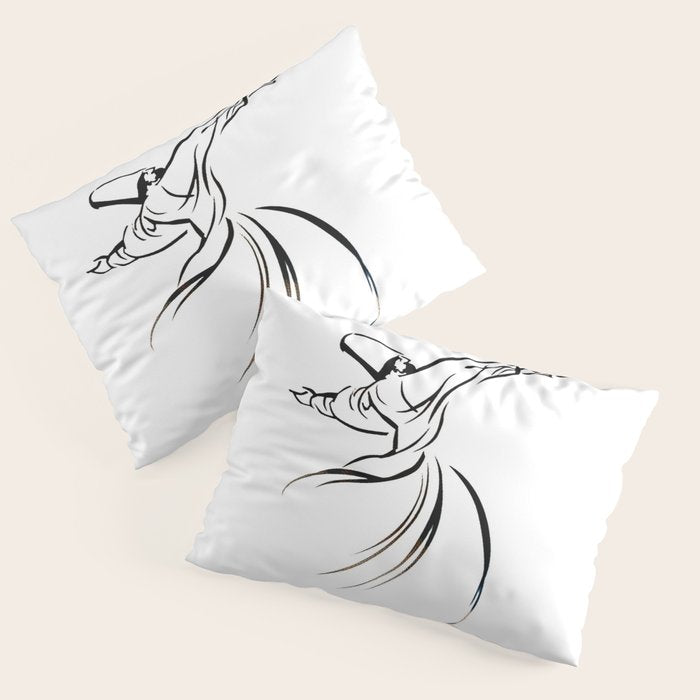 Sufi Meditation Whirling Dervish Pillow Sham Gallery Image 3