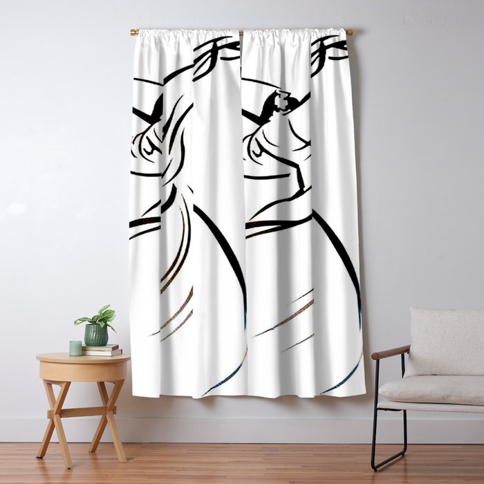 Sufi Meditation Whirling Dervish Window Curtain Gallery Image 5
