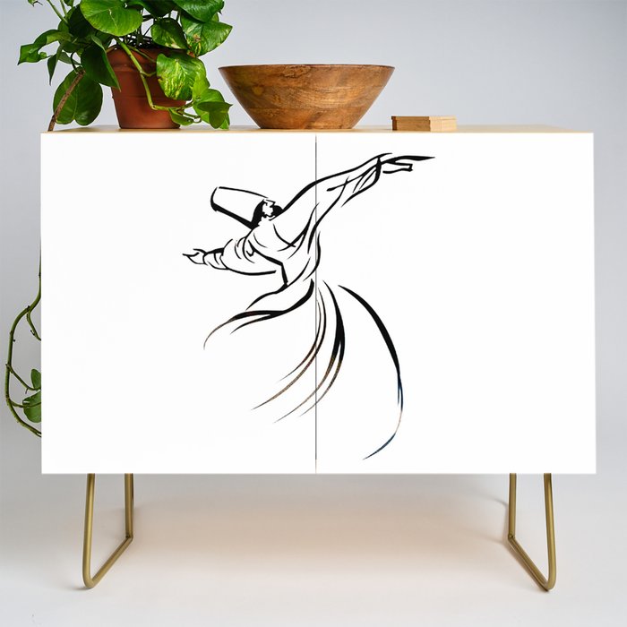 Sufi Meditation Whirling Dervish Credenza Gallery Image 1