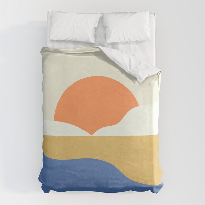 Sunset Island - Vibrant Colors Duvet Cover Gallery Image 6