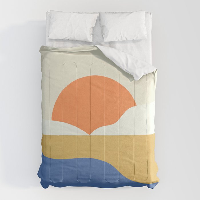 Sunset Island - Vibrant Colors Comforter Gallery Image 6