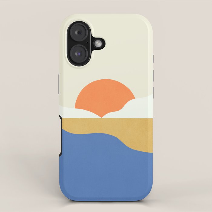 Sunset Island - Vibrant Colors iPhone Case Gallery Image 1