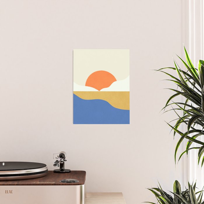 Sunset Island - Vibrant Colors Poster Gallery Image 2
