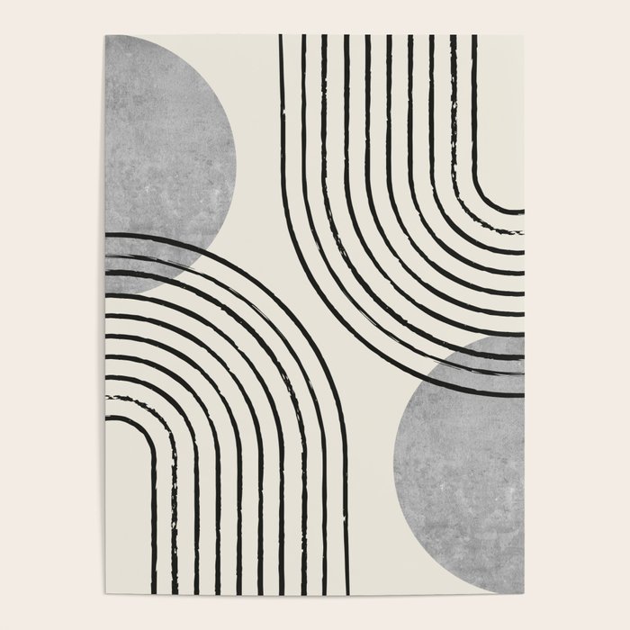 Sun Arch Double - Grey Poster Gallery Image 1